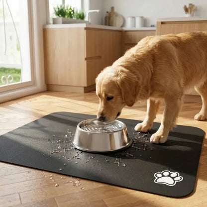 Dog Mat for Food Bowl | Absorbent & Non-Slip Feeding Mat