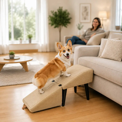 Faltbare Hundetreppe Lifestyle-Bild