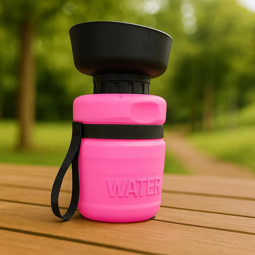 Hundewasserflasche Rosa