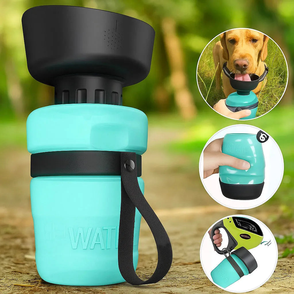 Hundewasserflasche Funktionsübersicht 