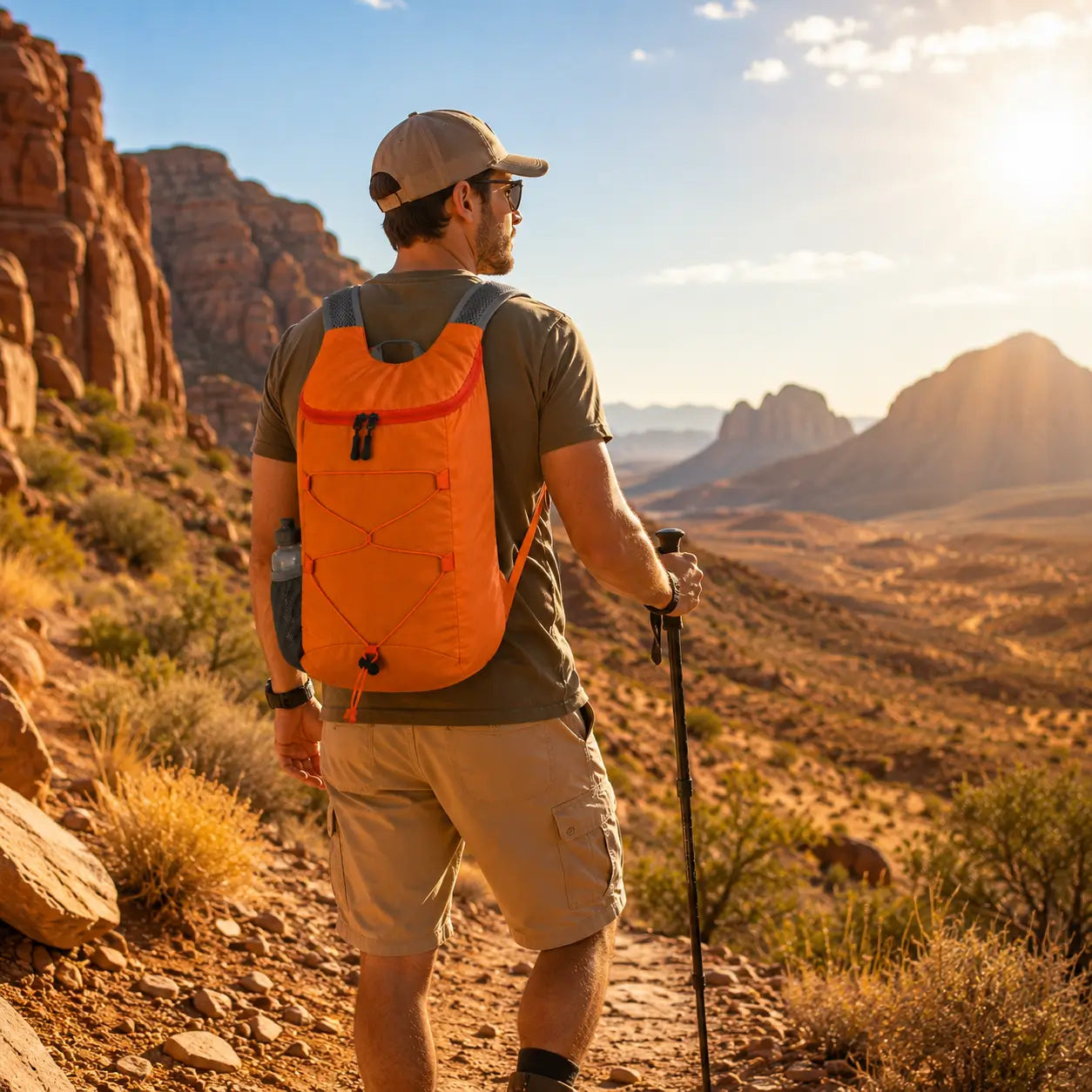 Faltbarer_20L_Rucksack  Variantenbild Orange