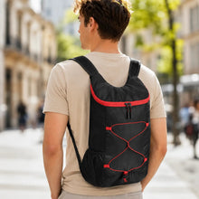 Rucksack Schwarz Rot
