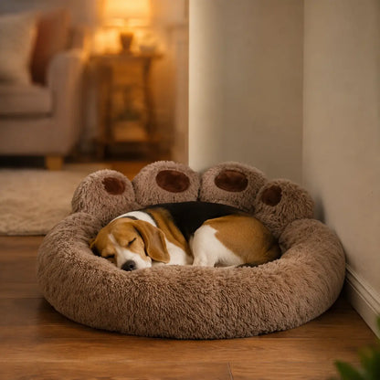 Flauschiges Hundebett Lifestyle-Bild 