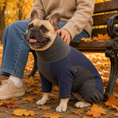 Fleece Hundemantel | Warm mit Beinen für Herbst & Winter