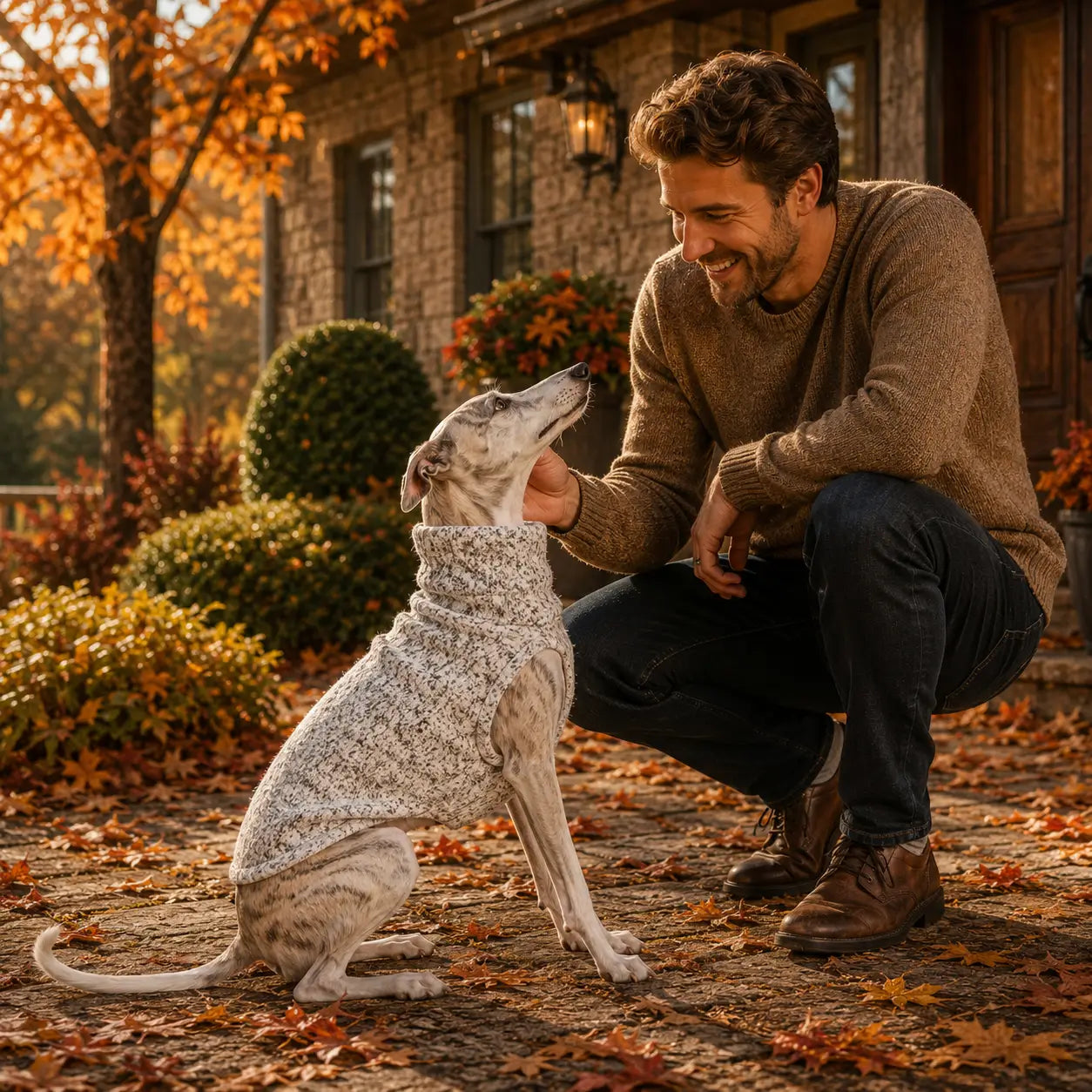 Fleece Hundemantel Lifestyle-Bild