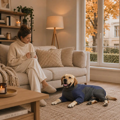 Fleece Hundepullover Winter | Warmer Rollkragen für kleine & große Hunde
