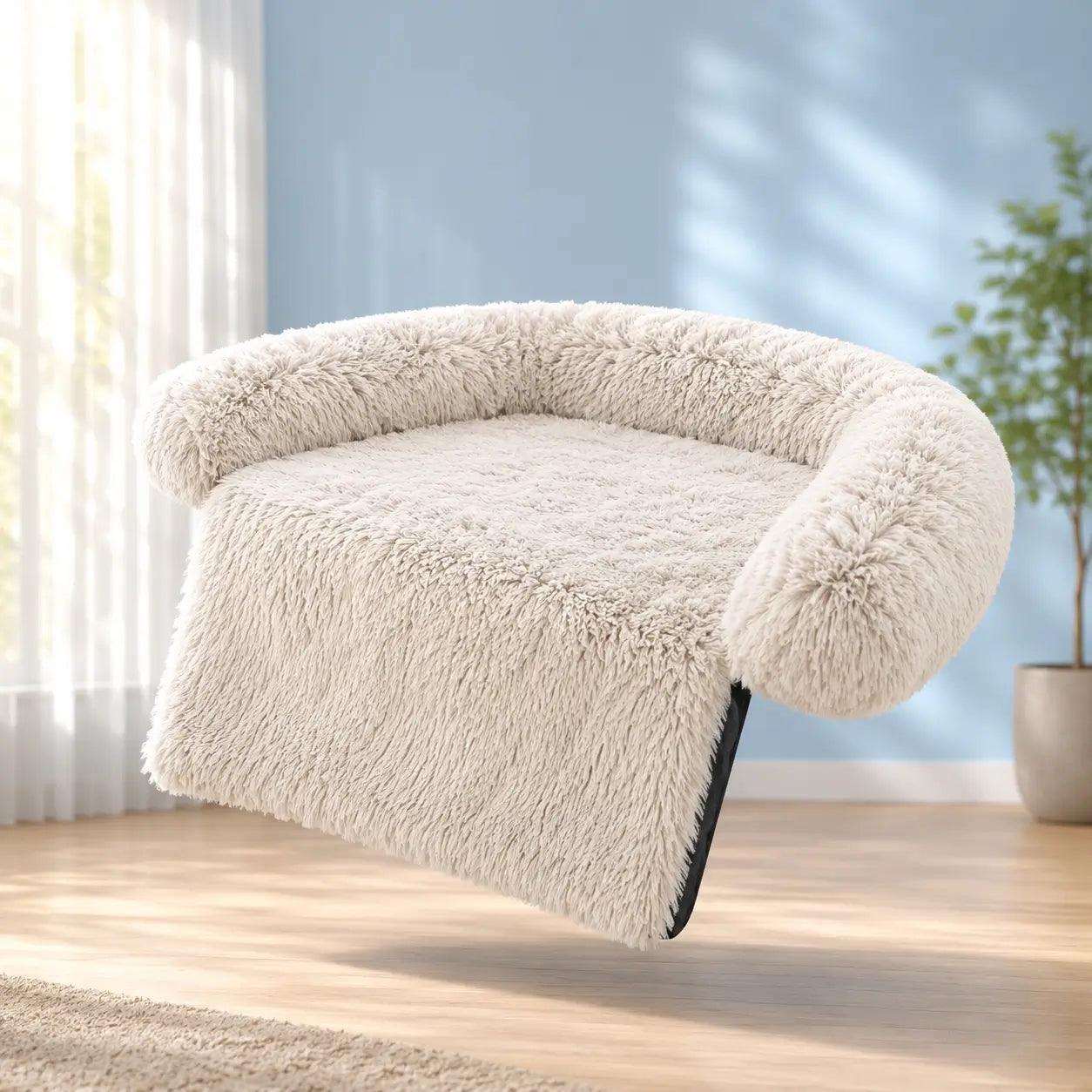 Hundebett Cremeweiß