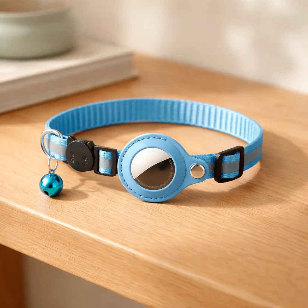 GPS Katzenhalsband Blau