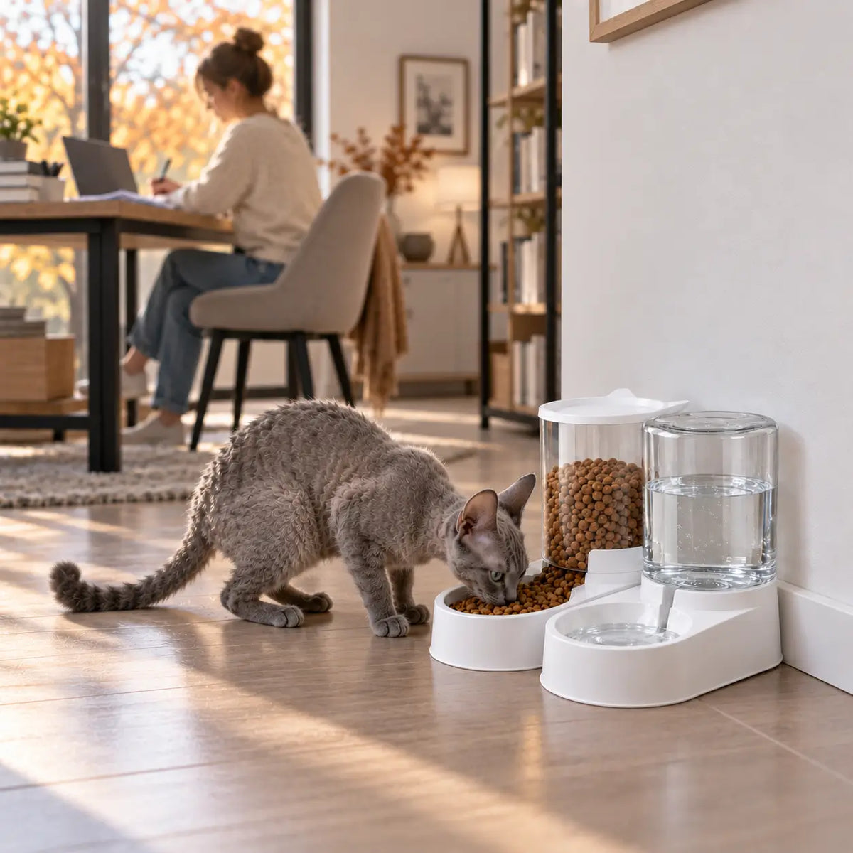 Futterautomat für Katzen Lifestyle-Bild 