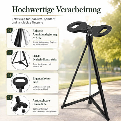 Gehstock mit Sitz klappbar Produktmerkmale