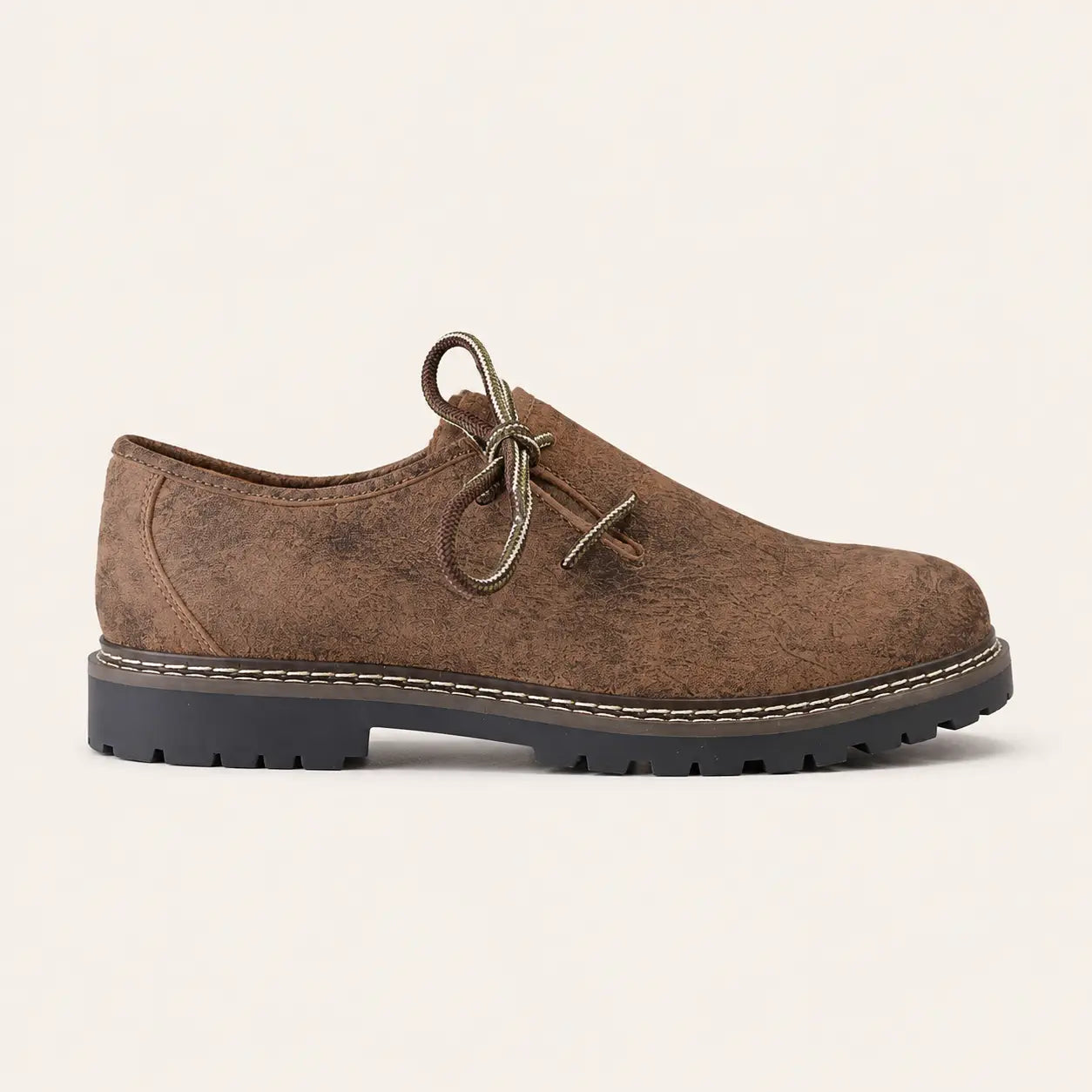 Haferlschuhe Herren aus Leder Seitenansicht