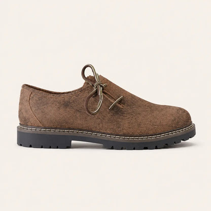 Haferlschuhe Herren aus Leder Seitenansicht