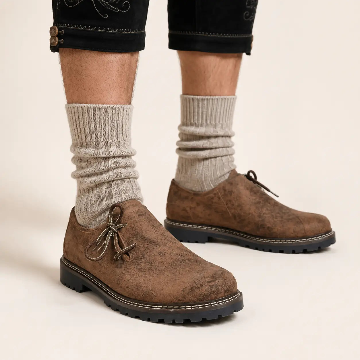 Haferlschuhe Herren aus Leder Lifestyle-Bild
