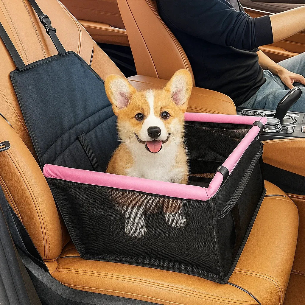 Hunde Autositz Erhöht | Sicherer & Bequemer Reisesitz für Kleine Hunde
