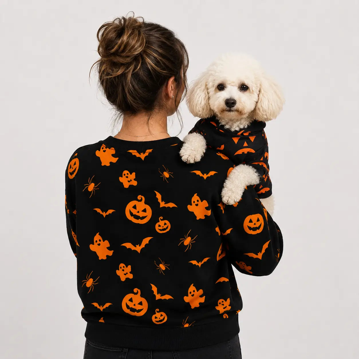 Herbst & Halloween Partnerlook | Pullover für Mensch & Hund
