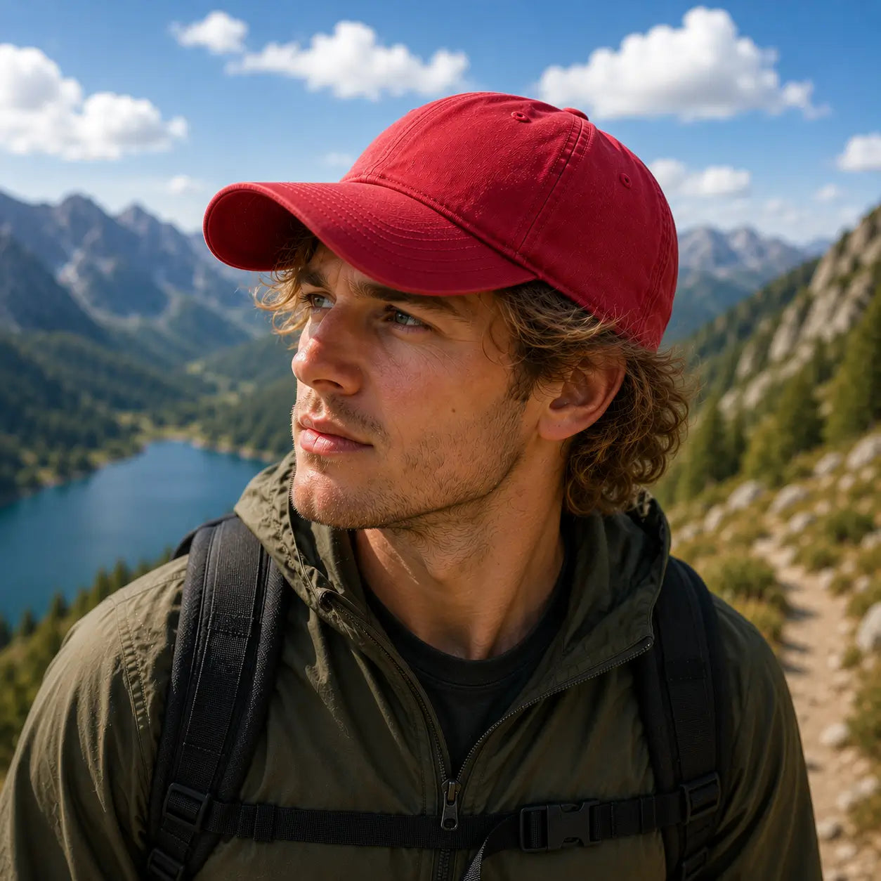 Herren_Baseball_Cap Variantenbild Rot