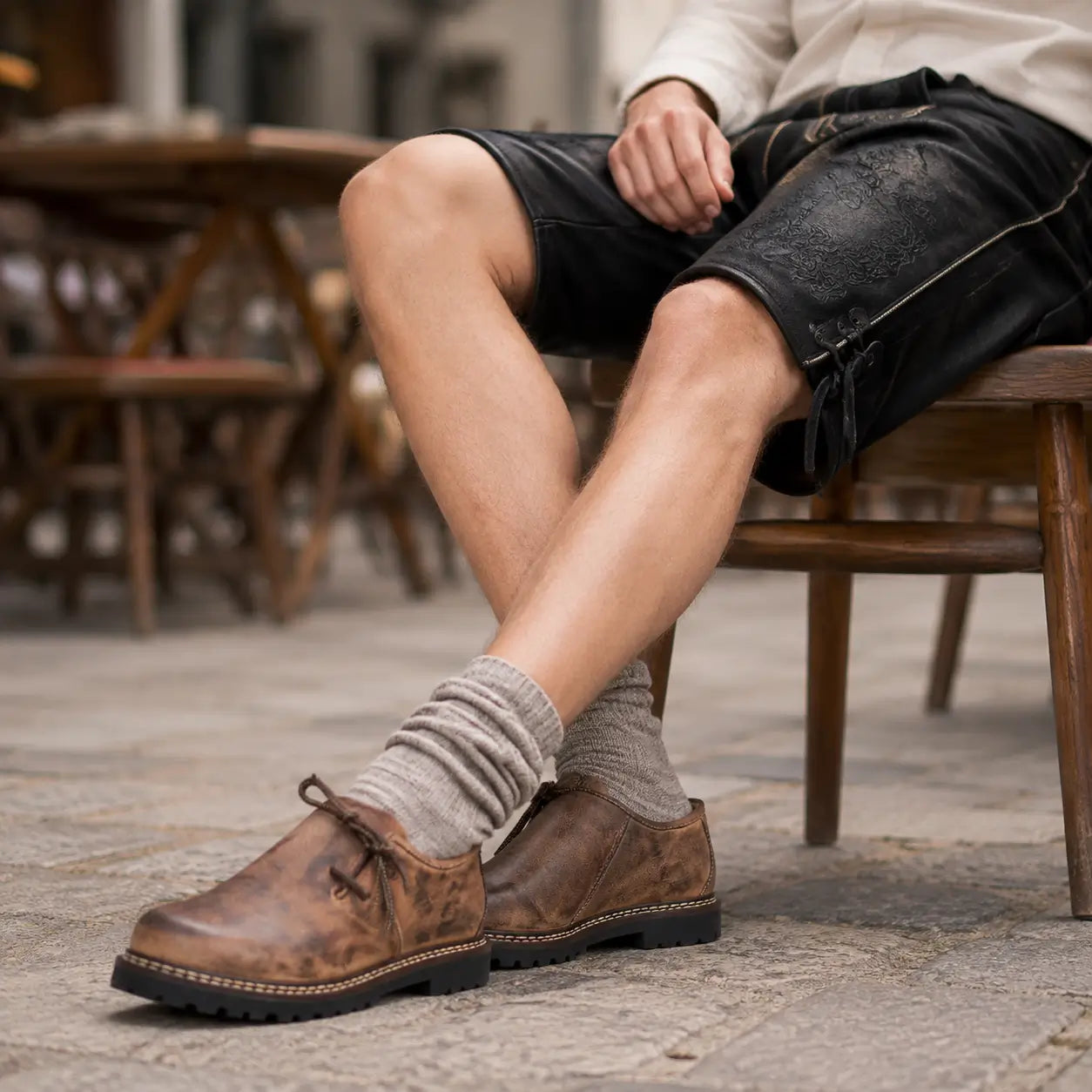Herren Haferlschuhe Braun Lifestyle-Bild