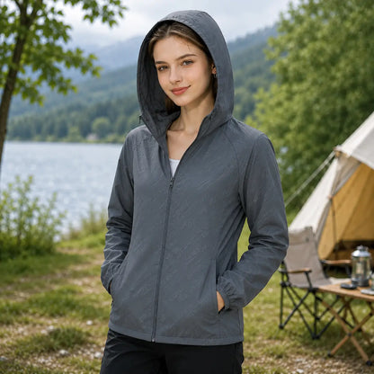 Regenjacke grau