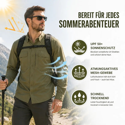 Herren UV-Schutz Hemd UPF 50+ | Atmungsaktiv & Schnelltrocknend