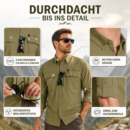 Herren UV-Schutz Hemd UPF 50+ | Atmungsaktiv & Schnelltrocknend