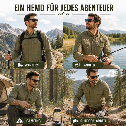 Herren UV-Schutz Hemd UPF 50+ | Atmungsaktiv & Schnelltrocknend