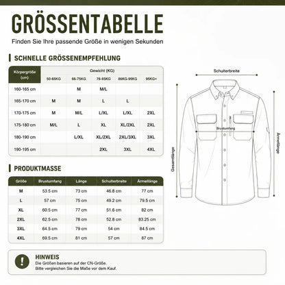 Herren UV-Schutz Hemd UPF 50+ | Atmungsaktiv & Schnelltrocknend