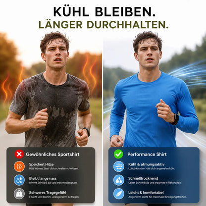 Herren UV-Schutz Langarmshirt UPF 50+ | Schnell trocknend