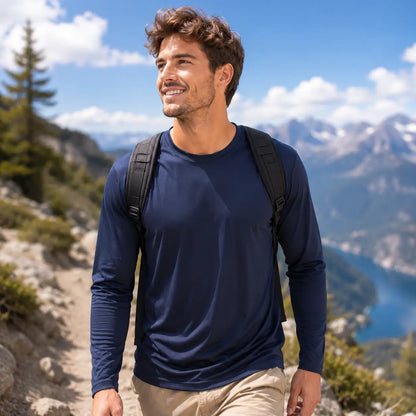 Herren UV-Schutz Langarmshirt UPF 50+ | Schnell trocknend