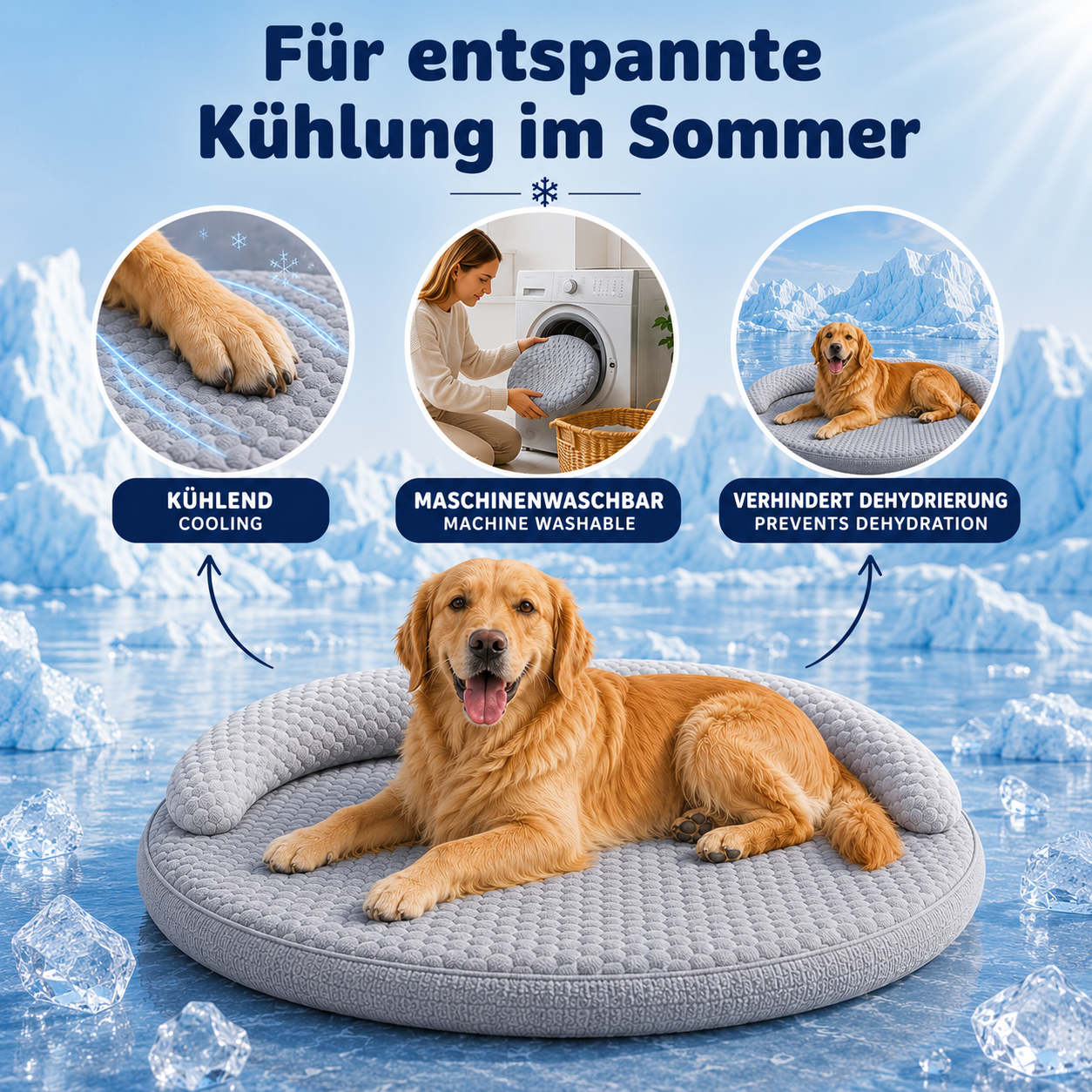 Kuhlmatte Funktionsübersicht 