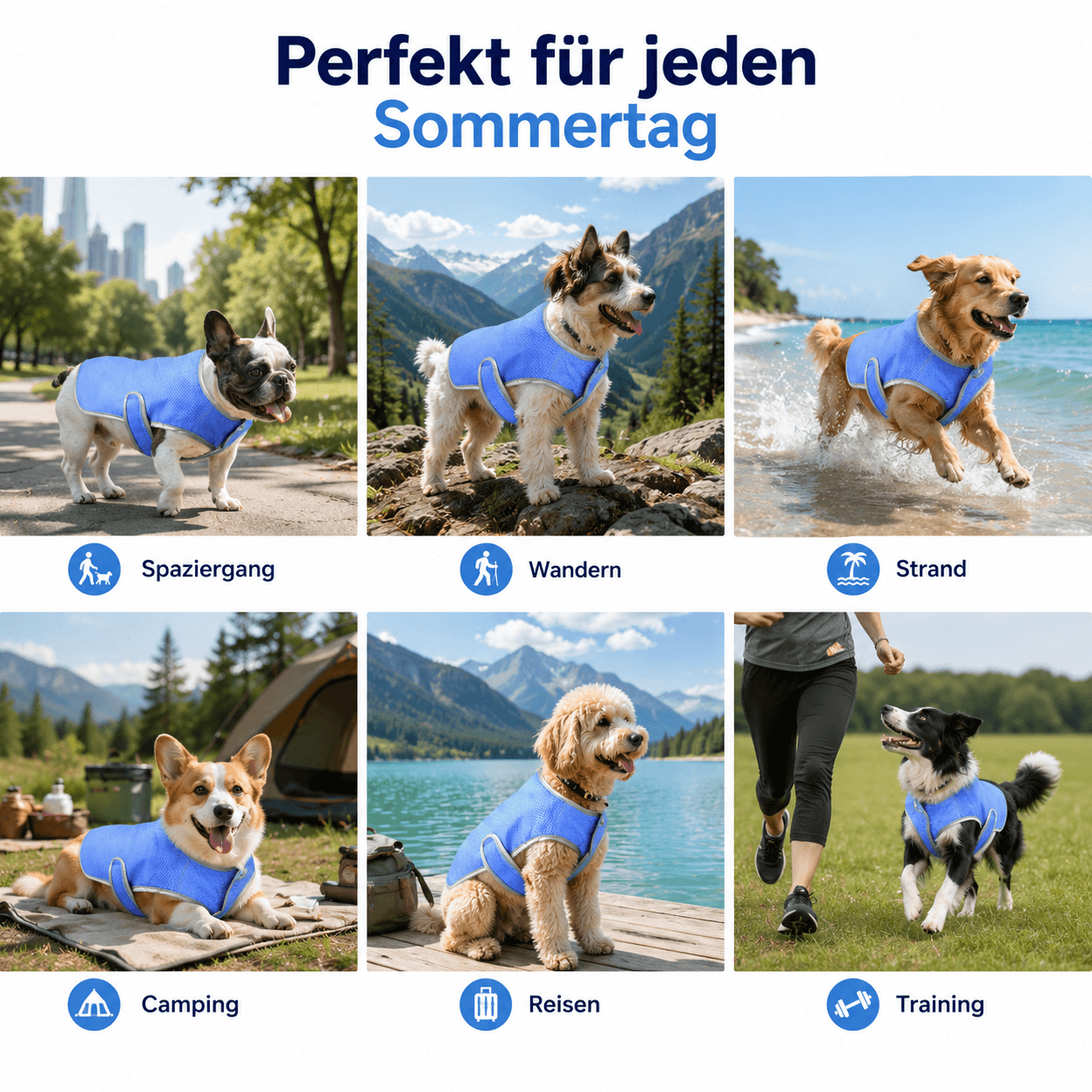 Hunde Kühlweste Anwendungsszenarien