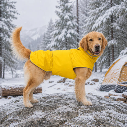 Wasserdichter Hundemantel | Regenmantel mit Bauchschutz
