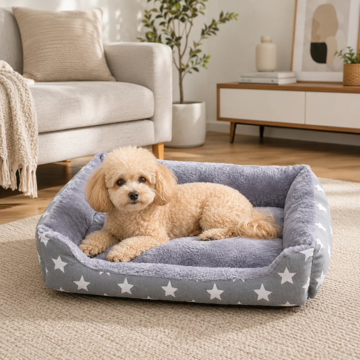Hundebett_Winter_Warmes Lifestyle-Bild 