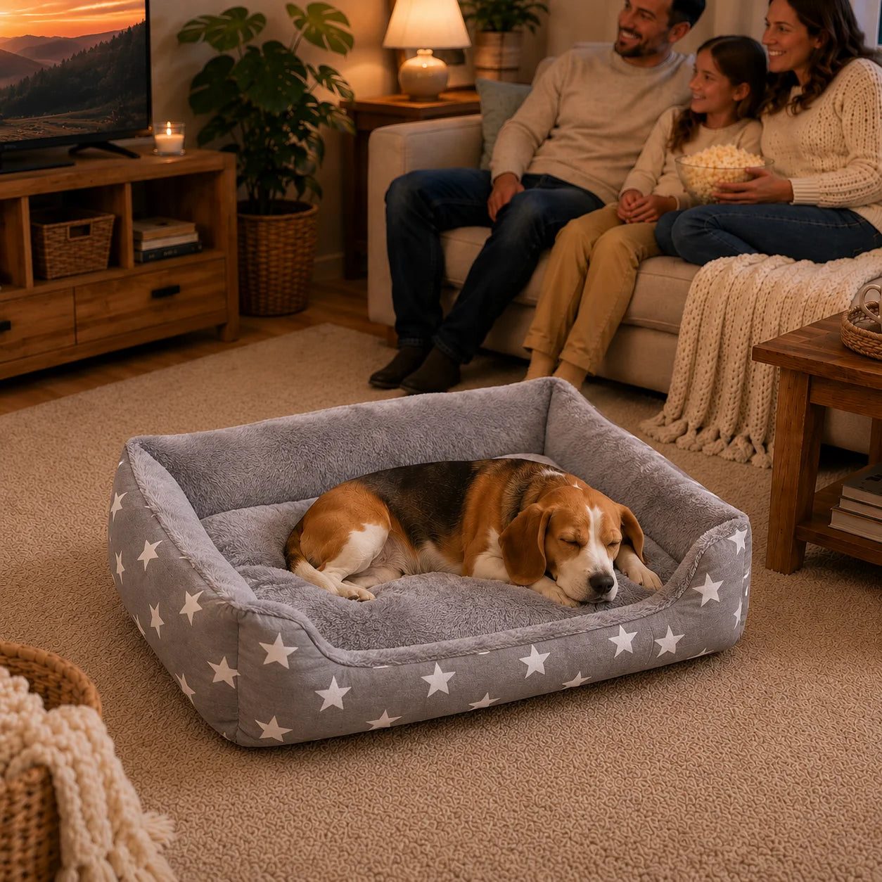 Hundebett_Winter_Warmes Lifestyle-Bild 