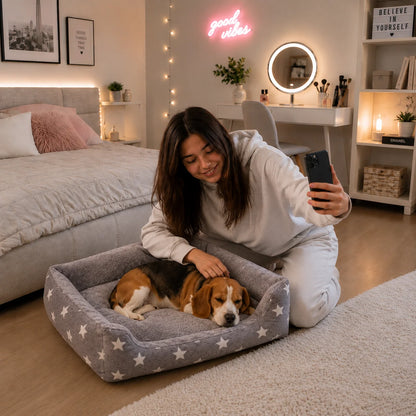 Hundebett_Winter_Warmes Lifestyle-Bild 