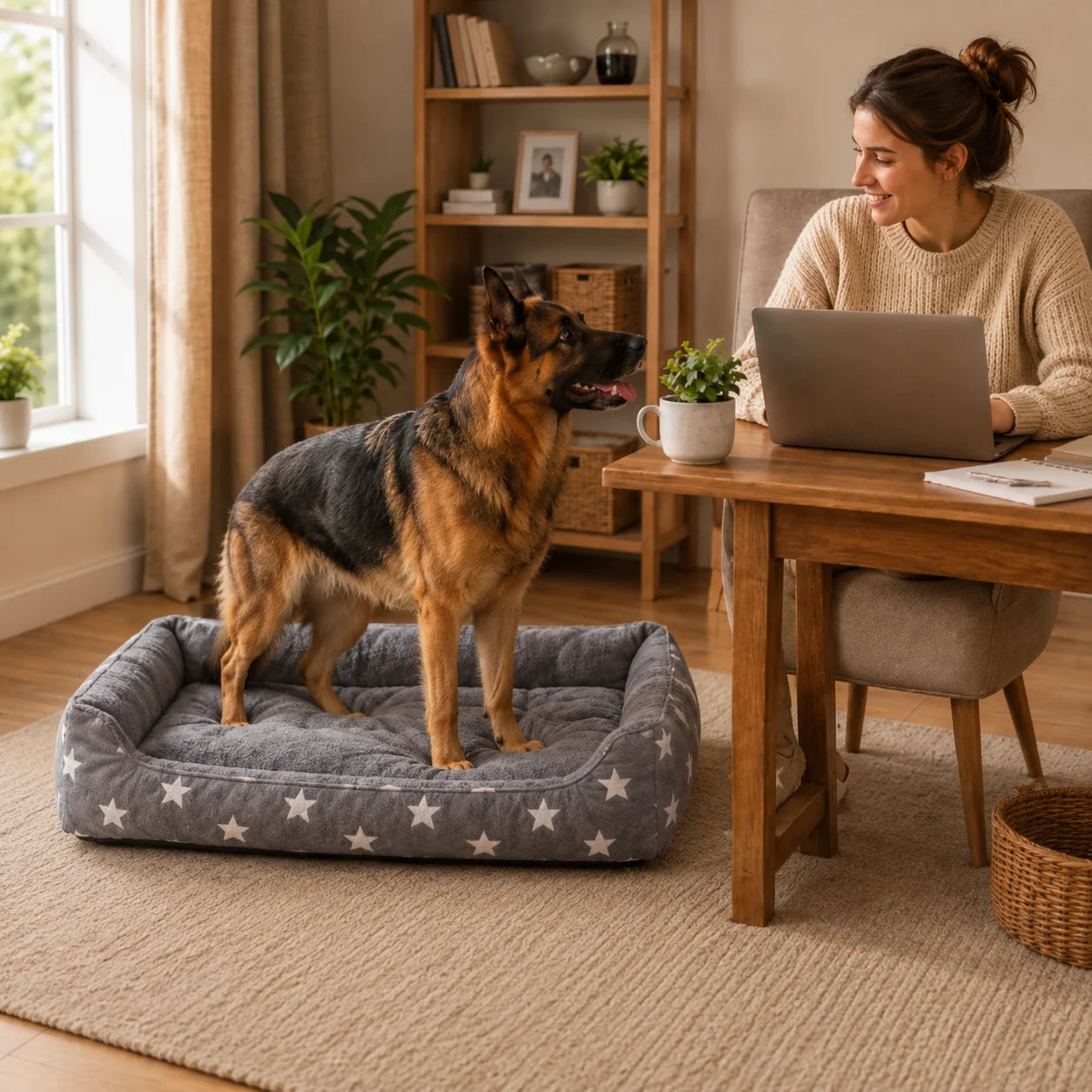 Hundebett_Winter_Warmes Lifestyle-Bild 