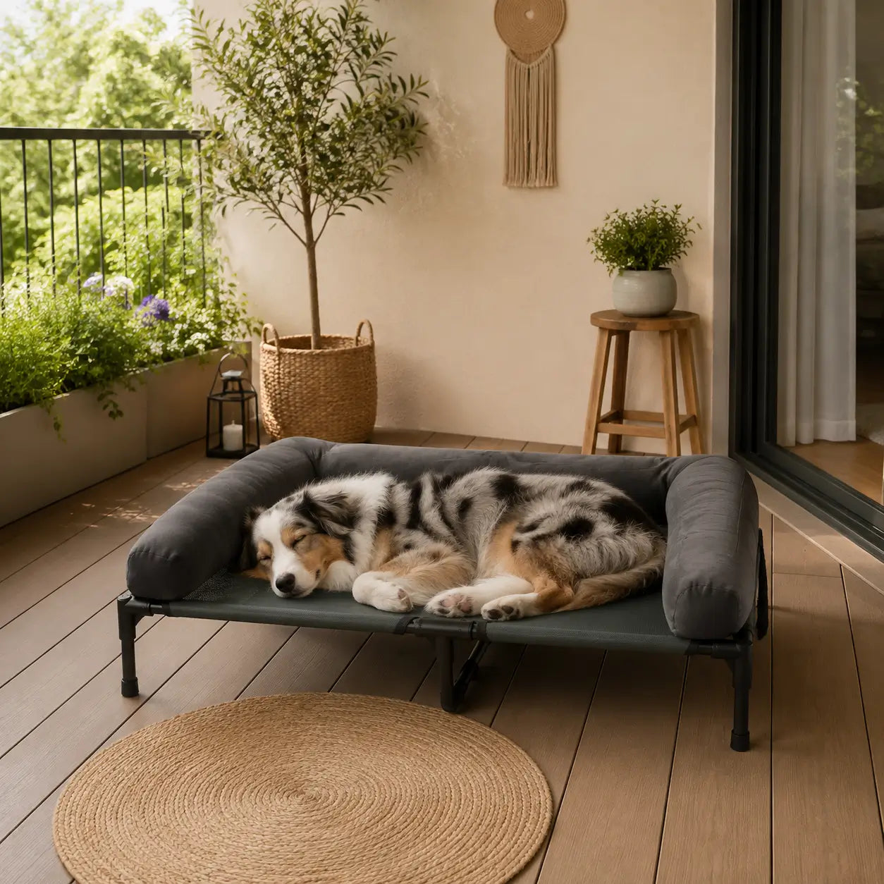Hundebett erhöht Lifestyle-Bild