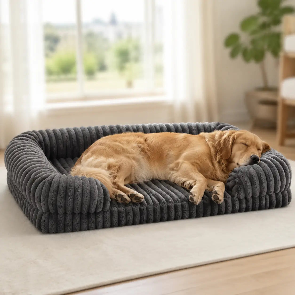 Hundebett mit Rand Lifestyle-Bild