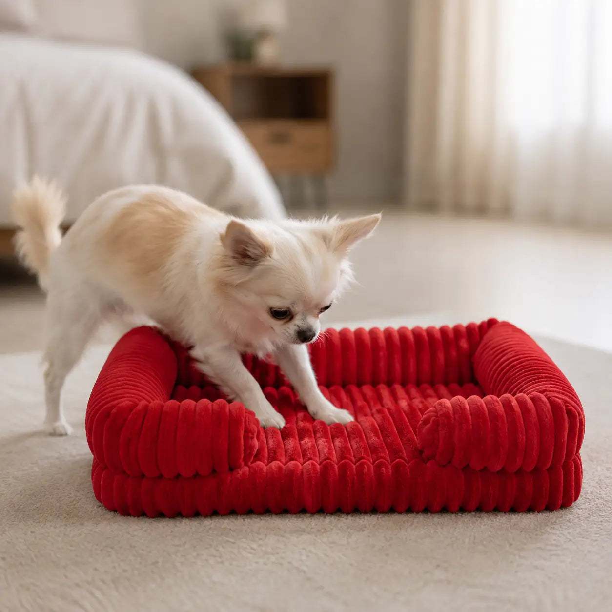 Hundebett mit Rand Lifestyle-Bild