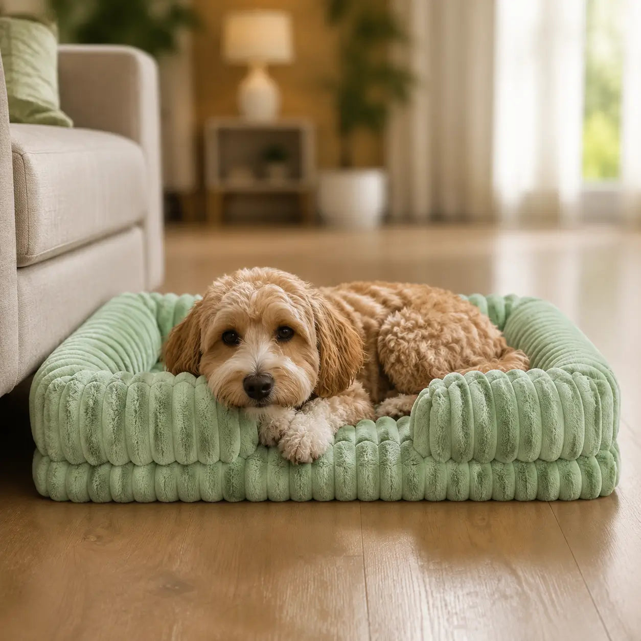 Hundebett mit Rand Lifestyle-Bild