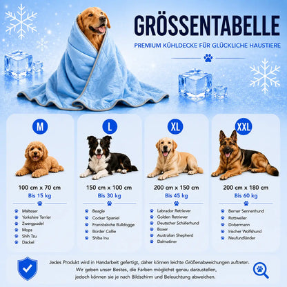Kuhlende_Hundedecke Größentabelle 