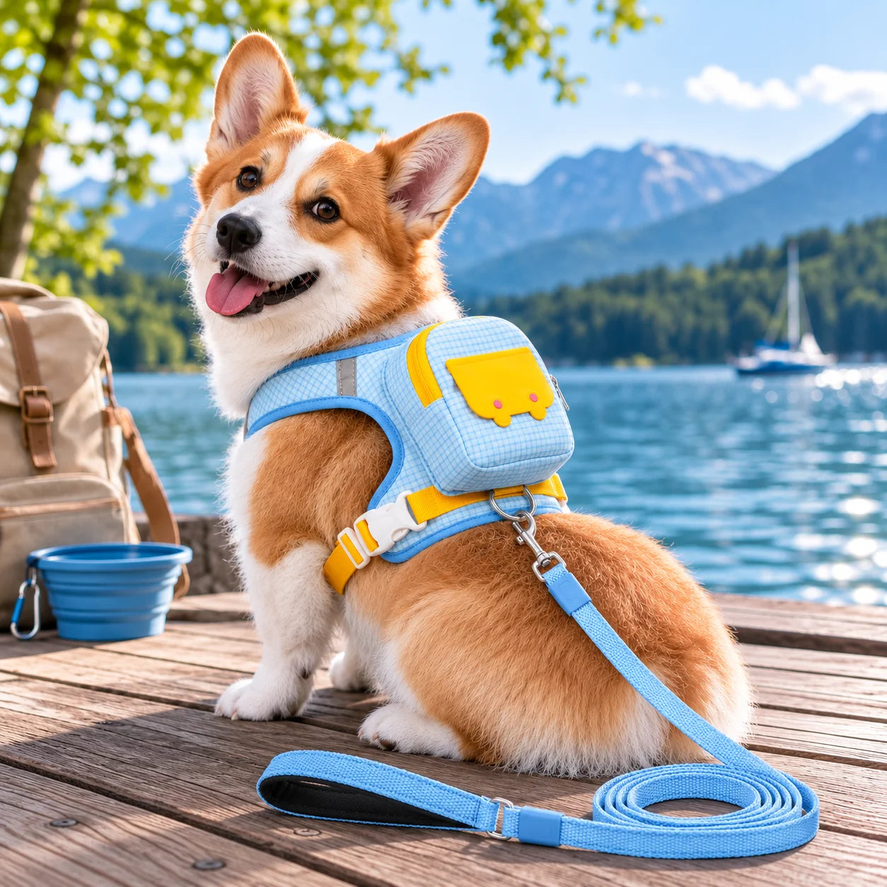 Hundegeschirr variantbild  blau
