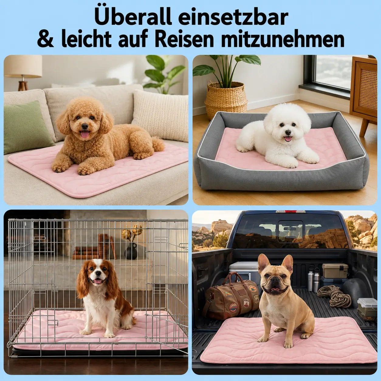 Hundekühlmatte Anwendungsszenarien 