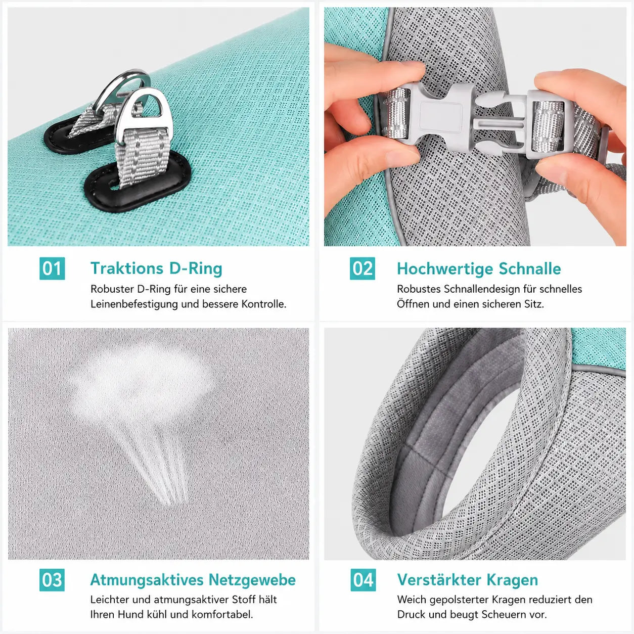 Hundekuhlweste Funktionsübersicht 