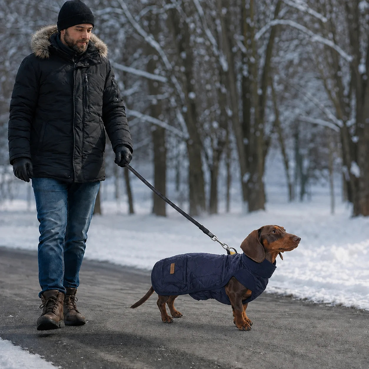 Hundemantel_Winter  Lifestyle-Bild   