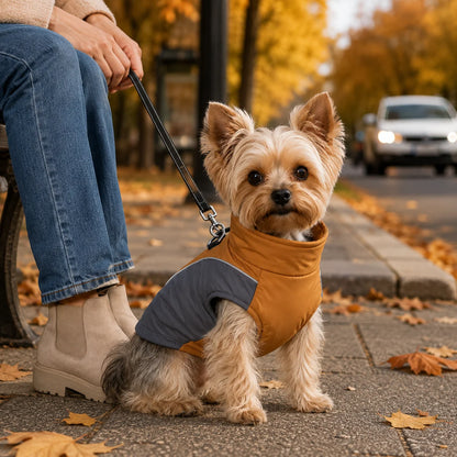 Hundemantel Winter | Warm, Wasserdicht & Reflektierend mit D-Ring