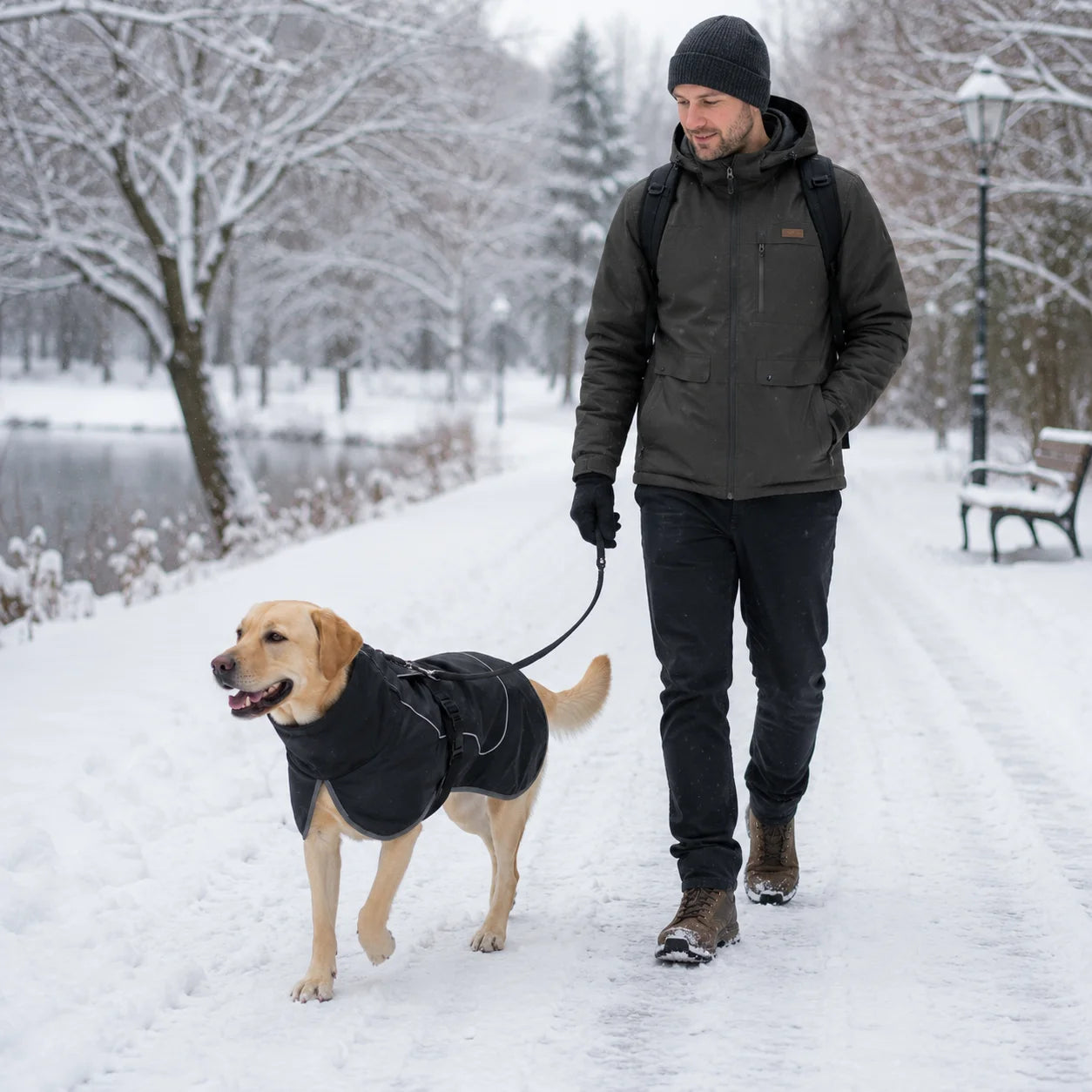 Hundemantel_Winter Lifestyle-Bild