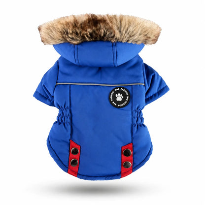 Hundemantel Winter | Wasserdicht mit Geschirr & Fleecefutter