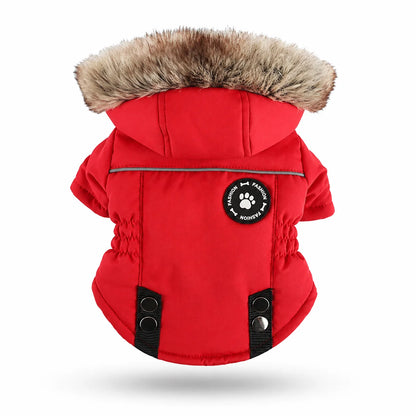 Hundemantel Winter | Wasserdicht mit Geschirr & Fleecefutter