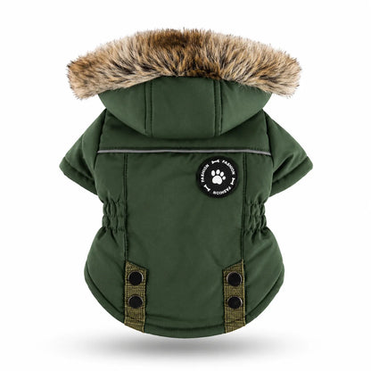 Hundemantel Winter | Wasserdicht mit Geschirr & Fleecefutter