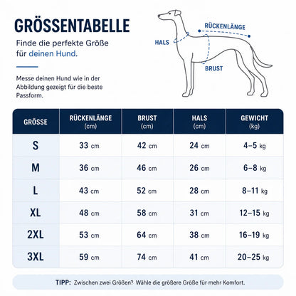 Hundemantel Winter | Blauer Fleece-Overall für Windhunde